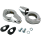 (image for) Shrouded Turn Signal Fork Clamps 41mm Chrome