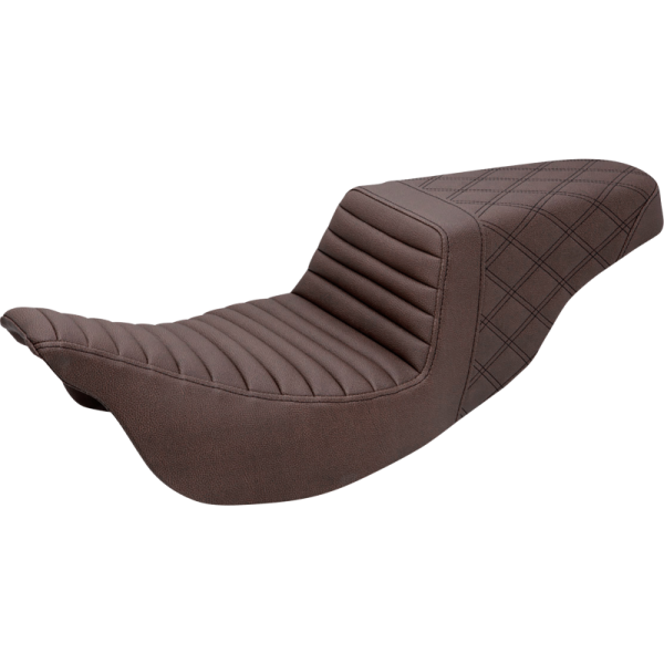 (image for) Saddlemen Step-Up Seat - Front TR, Rear LS (Brown)