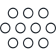 (image for) Carb/Intake Manifold Seals/O-Rings - 86-22 XL/Buell (except RH Sportster) intake manifold to head seal (blue)
