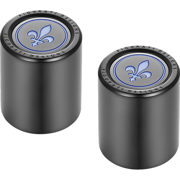 (image for) FIGURATI DESIGNS Docking Cover Black w/ Blue Fleur-De-Lis