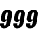 (image for) SX Series Numbers - 6" Black - No. 9