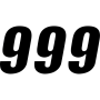 (image for) SX Series Numbers - 6" Black - No. 9