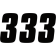 (image for) Factory Numbers - 4" Black - No. 3
