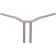 (image for) Chrome 1 1/4" One-Piece Kage Fighter T-Bars, 14" End Rise
