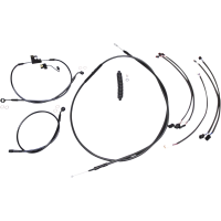 (image for) Magnum XR Handlebar Kit, Black w/ Black Fittings 12"-14"