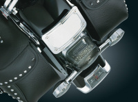 (image for) Curved Laydown License Plate Mount - Chrome