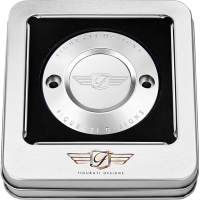 (image for) Timing Cover Mirror polished w/ Figurati Designs logo