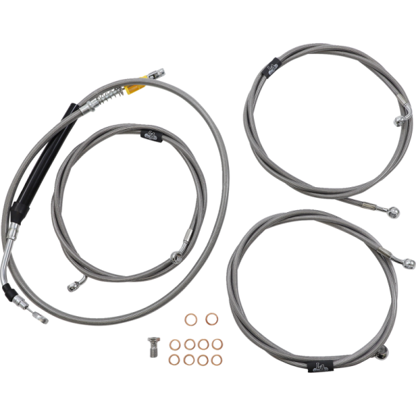 (image for) LA Choppers Stainless Standard Cable Kit (12-14in Bars)