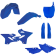 (image for) Acerbis Replacement Full Kit - Blue