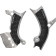 (image for) Acerbis X-Grip Frame Guard - Yamaha YZ250F 24-26, YZ250FX 25-26, YZ450F 23-26, YZ450FX 24-26 - Silver/black
