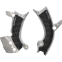 (image for) Acerbis X-Grip Frame Guard - Yamaha YZ250F 24-26, YZ250FX 25-26, YZ450F 23-26, YZ450FX 24-26 - Silver/black