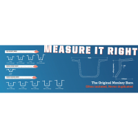 (image for) Paul Yaffe's Bagger Nation 1 1/4" 14" Bagger Monkey Bars - Gloss Black