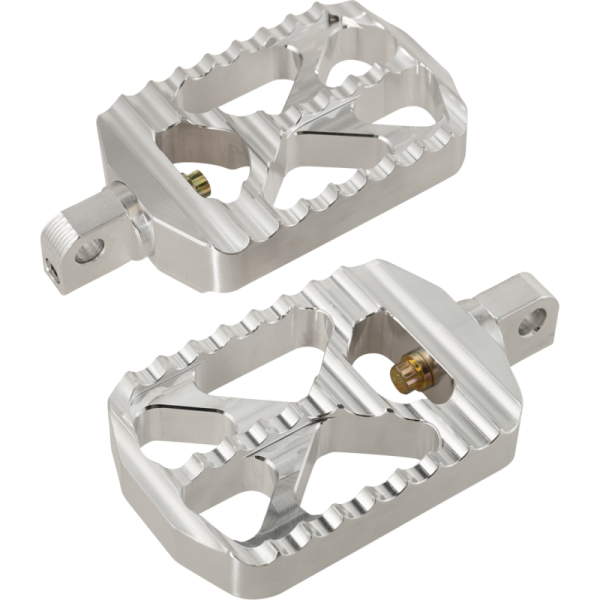 (image for) Joker Machine Bear Claw Male Mount Footpegs, Raw Aluminum