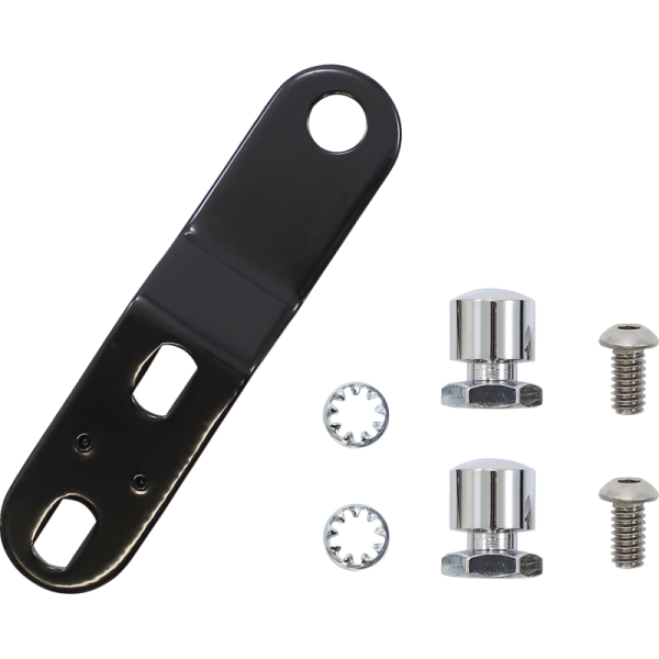 (image for) LE PERA Bare Bones White Diamond Stitch Pillion Pad w/ White Piping