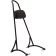 (image for) Burly Brand Sissy Bar - Black Powdercoat, Tall