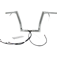 (image for) Fat Baggers Flat Top EZ Install Handlebar 12" Chrome