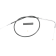 (image for) Black Vinyl Throttle Cable for FXD/I