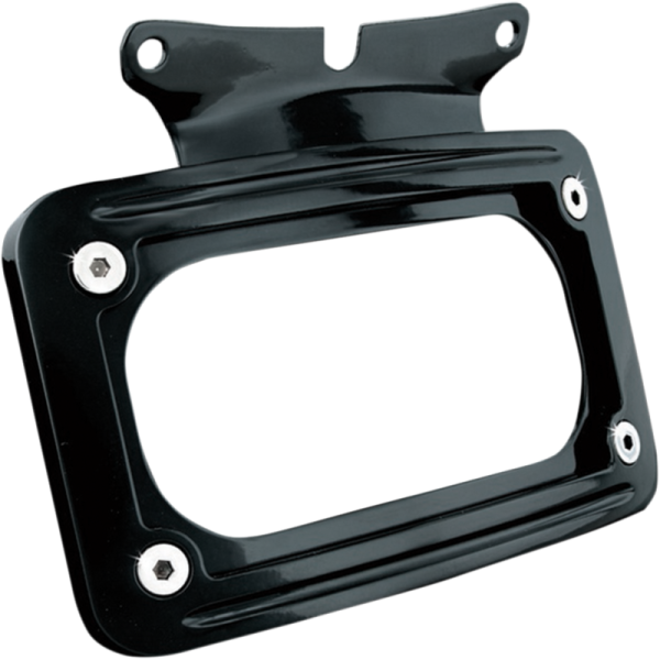 (image for) Curved License Plate Mount - Gloss Black