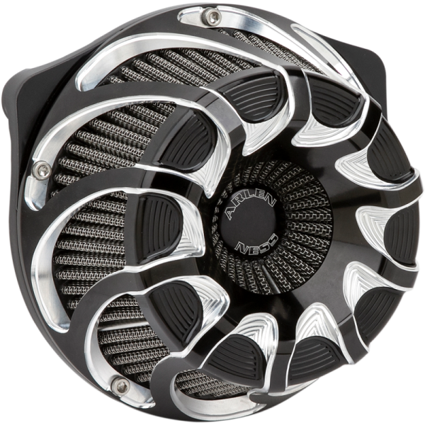 (image for) Arlen Ness Inverted Series Air Cleaner Kit - Drift, black anodized