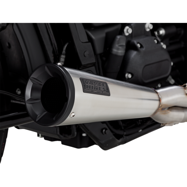 (image for) Vance & Hines Upsweep PCX 2-Into-1 Exhaust System Brushed Stainless Steel