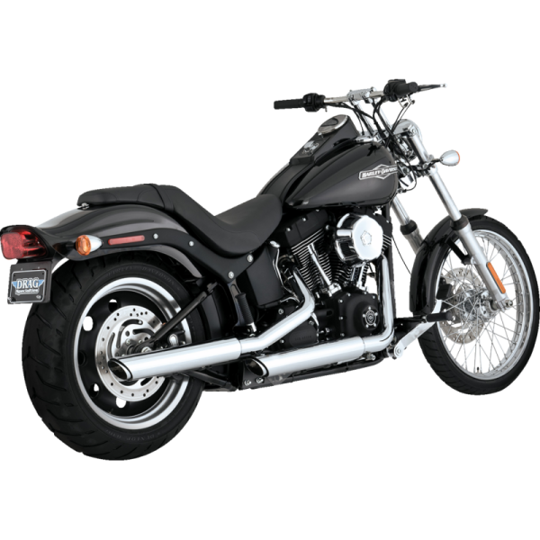 (image for) Vance & Hines 3" Twin Slash Slip-On Muffler Chrome