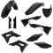 (image for) Acerbis Replacement Plastic Full Kit - Black