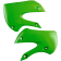 (image for) Acerbis Radiator Shrouds/Louvers - Green
