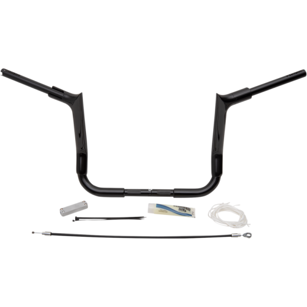 (image for) Fat Baggers Pointed Top EZ Install Handlebar 12" Gloss Black