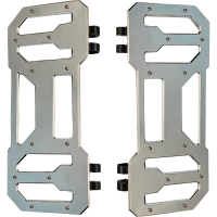 (image for) 12" Billet Driver Floorboards Chrome