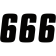 (image for) Factory Numbers - 4" Black - No. 6