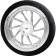 (image for) Hurricane Precision-Cast 3D Rear Wheel With Tire - Chrome (Right)