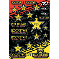 (image for) Reflective Gold Rockstar Decal Sheet