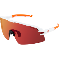 (image for) Flash Sunglasses - Matte white and orange/smoke black red Revo