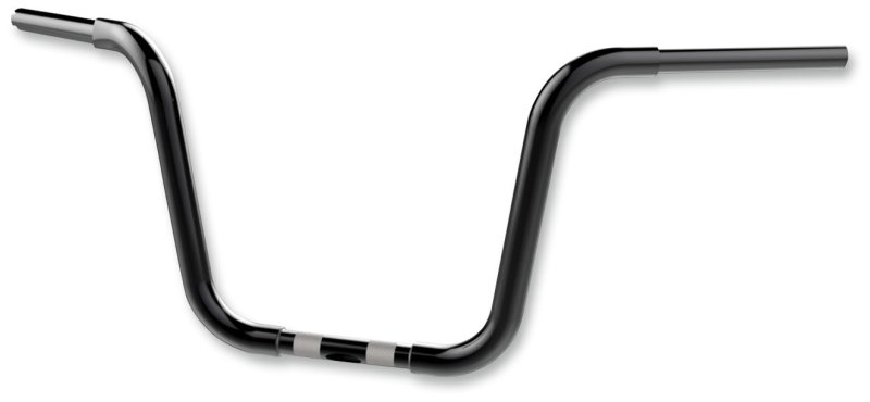 (image for) 1 1/4" Handlebars - 12" Rise Fat Bobber Apes, Gloss Black