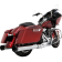 (image for) Slip-On Mufflers - 4.5" MotoPro45 chrome w/ traditional black end caps (pr.)
