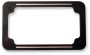 (image for) Custom Billet License Plate Frame Black Ball Milled