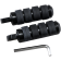 (image for) Drag Specialties Soft-Ride Male Mount Footpegs, Small Dia. Black