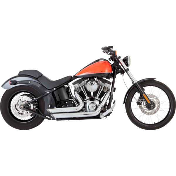 (image for) Vance & Hines Shortshots Staggered PCX Exhaust System Chrome