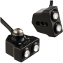 (image for) Dual Rat Eye LED Side-Mount Red