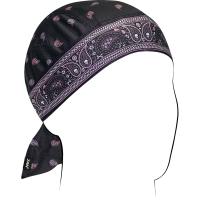 (image for) Micro-Mesh Flydanna - Pink and purple paisley classic bandanna