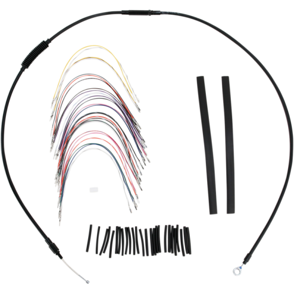 (image for) Burly Brand Ape Hanger Install Kit - Black Vinyl