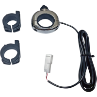 (image for) Auxiliary Handlebar Mounted On/Off Switch, Chrome