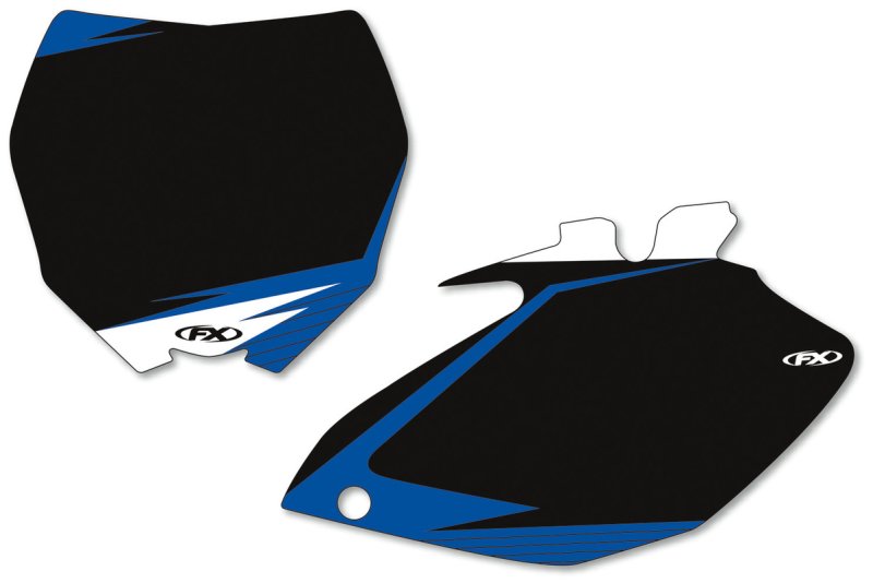(image for) FACTORY EFFEX Pre-Cut Graphic Number Plate Kit - Yamaha YZ250F 19-23, YZ450F 18-22 - Black