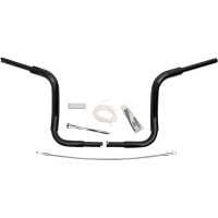 (image for) Fat Baggers Round Top EZ Install Handlebar 12" Gloss Black