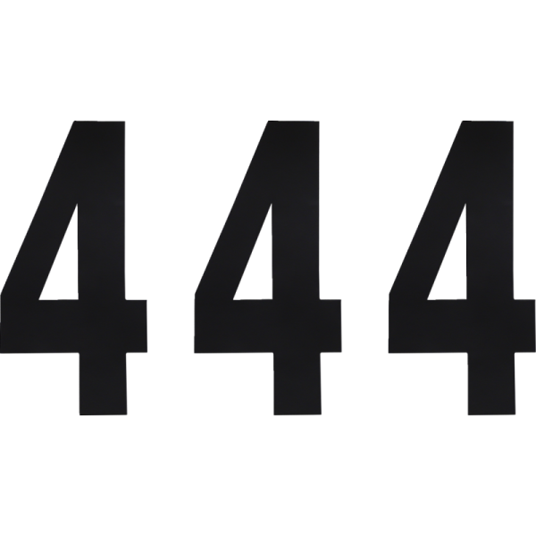 (image for) FACTORY EFFEX Standard Numbers - 6" Black - No. 4
