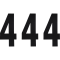 (image for) Standard Numbers - 6" Black - No. 4