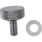 (image for) Seat Knob Kit Smooth Chrome