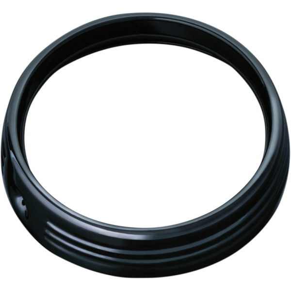 (image for) Kuryakyn Gloss Black 7” Headlight Trim Ring (14-23 Touring)