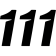 (image for) Slash Series Numbers - 6" Black - No. 1