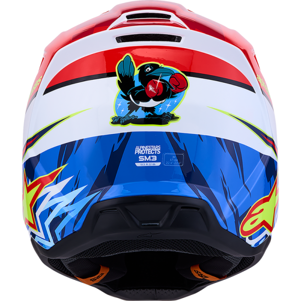 (image for) Alpinestars S-M3 Supertech Falcon Helmet - Red/White/Blue - Size L